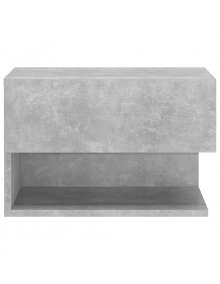 Comodini a Muro 2 pz Grigio Cemento