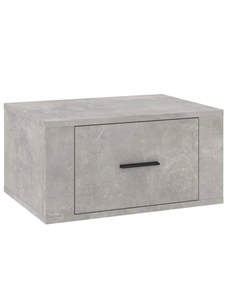Comodini a Muro 2 pz Grigio Cemento 50x36x25 cm