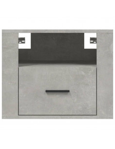 Comodini a Muro 2 pz Grigio Cemento 50x36x40 cm