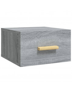 Comodini a Muro 2 pz Grigio Sonoma 35x35x20 cm