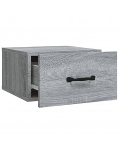 Comodini a Muro 2 pz Grigio Sonoma 35x35x20 cm