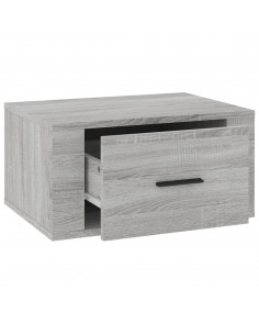 Comodini a Muro 2 pz Grigio Sonoma 50x36x25 cm