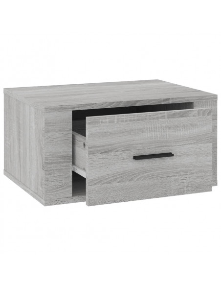 Comodini a Muro 2 pz Grigio Sonoma 50x36x25 cm