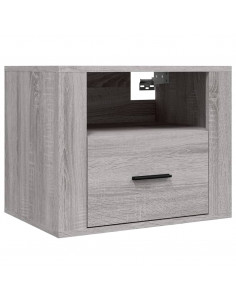 Comodini a Muro 2 pz Grigio Sonoma 50x36x40 cm