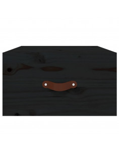 Comodini a Muro 2 pz Neri 40x29,5x22 cm