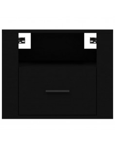 Comodini a Muro 2 pz Nero 50x36x40 cm