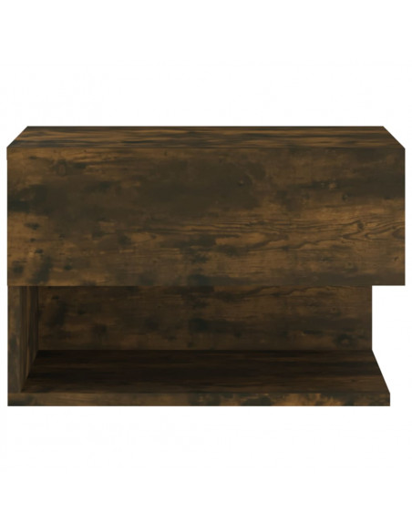 Comodini a Muro 2 pz Rovere Fumo