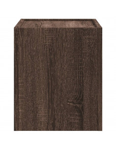 Comodini a Muro 2 pz Rovere Marrone 45x30x35 cm