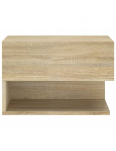 Comodini a Muro 2 pz Rovere Sonoma