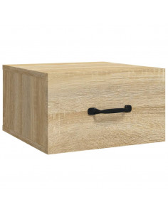 Comodini a Muro 2 pz Rovere Sonoma 35x35x20 cm