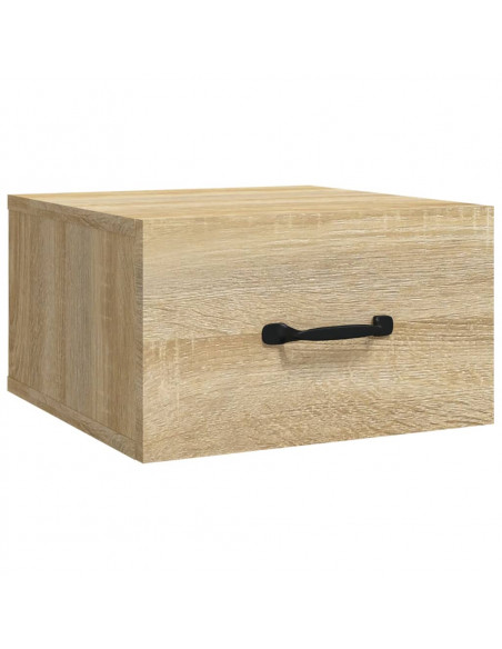 Comodini a Muro 2 pz Rovere Sonoma 35x35x20 cm