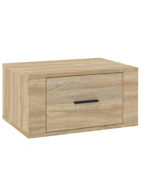 Comodini a Muro 2 pz Rovere Sonoma 50x36x25 cm