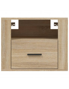 Comodini a Muro 2 pz Rovere Sonoma 50x36x40 cm