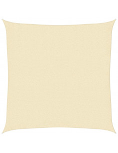 Vela Parasole 160 g/m² Crema 3x3 m in HDPE 2