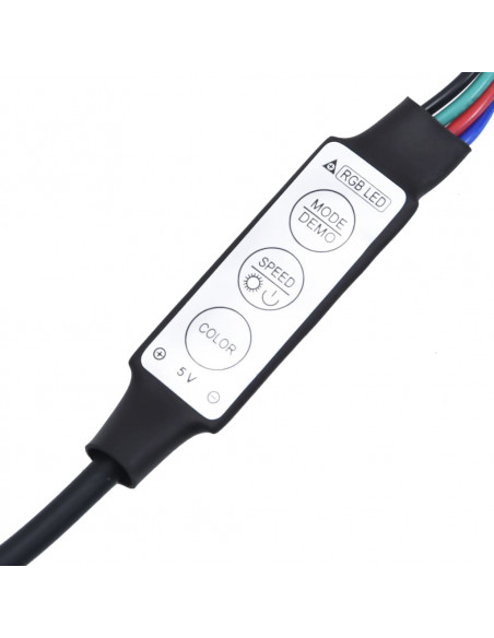Comodini a Parete con Luci LED 2 pz Bianchi