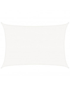Vela Parasole 160 g/m² Bianca 3,5x4,5 m in HDPE 2