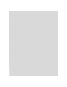 Comodini Bianchi 2 pz 40x30x40 cm in Legno Multistrato