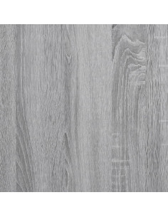 Comodini con Ante in Vetro 2pz Grigio Sonoma 35x37x50 cm