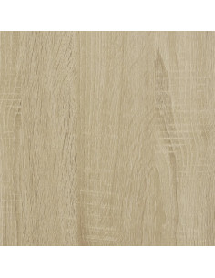 Comodini con Ante in Vetro 2pz Rovere Sonoma 35x37x42 cm