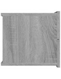 Comodini Grigio Sonoma 2 pz 40x30x30 cm in Legno Multistrato