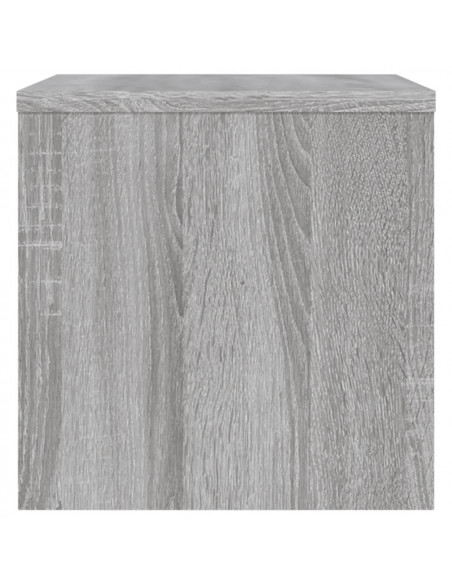 Comodini Grigio Sonoma 2 pz 40x30x30 cm in Legno Multistrato