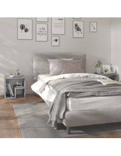 Comodini Grigio Sonoma 2 pz 40x30x40 cm in Legno Multistrato