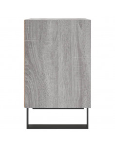 Comodini Grigio Sonoma 2 pz 40x30x50 cm in Legno Multistrato