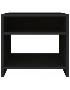 Comodini Neri 2 pz 40x30x40 cm in Legno Multistrato