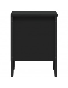 Comodini Neri 2 pz 40x30x40 cm in Truciolato