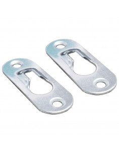 Comodini Pensili Rovere Fumo 2pz 40x30x15 cm Legno Multistrato