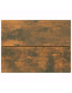 Comodini Rovere Fumo 2 pz 40x30x30 cm Legno Multistrato