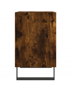 Comodini Rovere Fumo 2 pz 40x30x50 cm in Legno Multistrato
