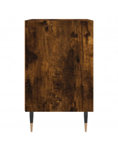 Comodini Rovere Fumo 2 pz 40x30x50 cm in Legno Multistrato