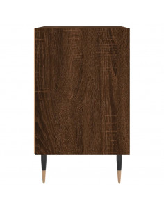 Comodini Rovere Marrone 2 pz 40x30x50 cm in Legno Multistrato