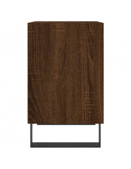 Comodini Rovere Marrone 2 pz 40x30x50 cm in Legno Multistrato