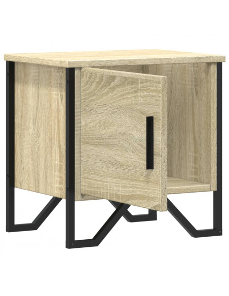 Comodini Rovere Sonoma 2 pz 40x30x40 cm in Legno Multistrato