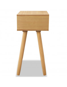 Comodini Set 2 pz in Massello di Pino 40x30x61 cm Marroni