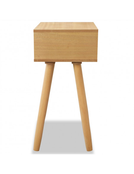 Comodini Set 2 pz in Massello di Pino 40x30x61 cm Marroni