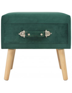 Comodini Verdi 2 pz 40x35x40 cm in Velluto