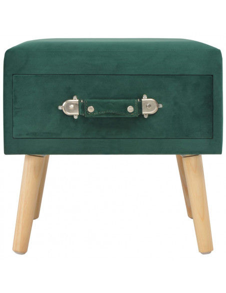 Comodini Verdi 2 pz 40x35x40 cm in Velluto