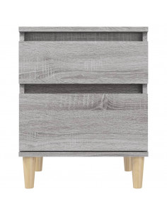 Comodino 2 pz Grigio Sonoma 40x35x50 cm