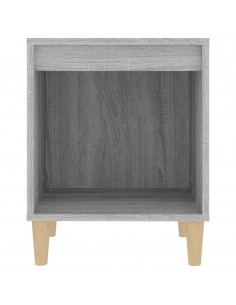 Comodino 2 pz Grigio Sonoma 40x35x50 cm