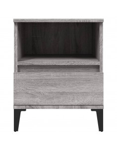 Comodino 2 pz Grigio Sonoma 40x35x50 cm