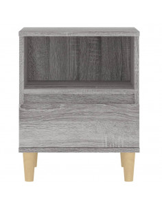 Comodino 2 pz Grigio Sonoma 40x35x50 cm