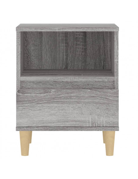 Comodino 2 pz Grigio Sonoma 40x35x50 cm