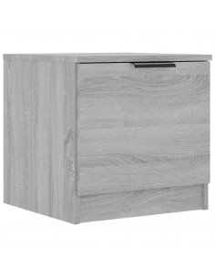 Comodino 2 pz Grigio Sonoma 40x39x40 cm