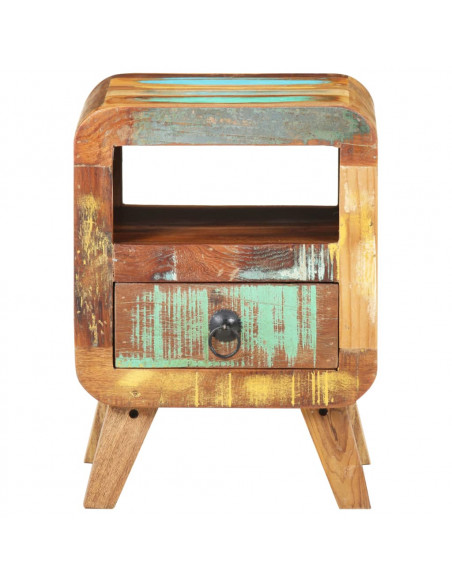 Comodino 30x30x41 cm in Legno Massello di Recupero