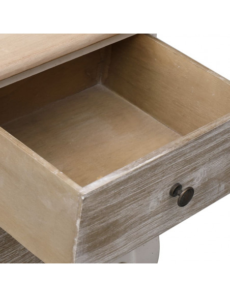 Comodino 35x30x50 cm in Legno di Paulownia
