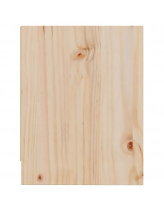 Comodino 40x30,5x40 cm in Legno Massello di Pino