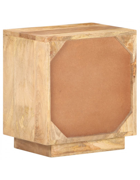 Comodino 40x30x45 cm in Legno Massello di Mango